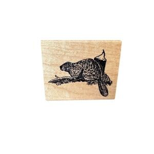 Vintage - Embossing Arts - Sweet Home, Or - Beaver Stamp